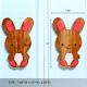 Handcrafted Acacia Wood Bunny Handle Pair